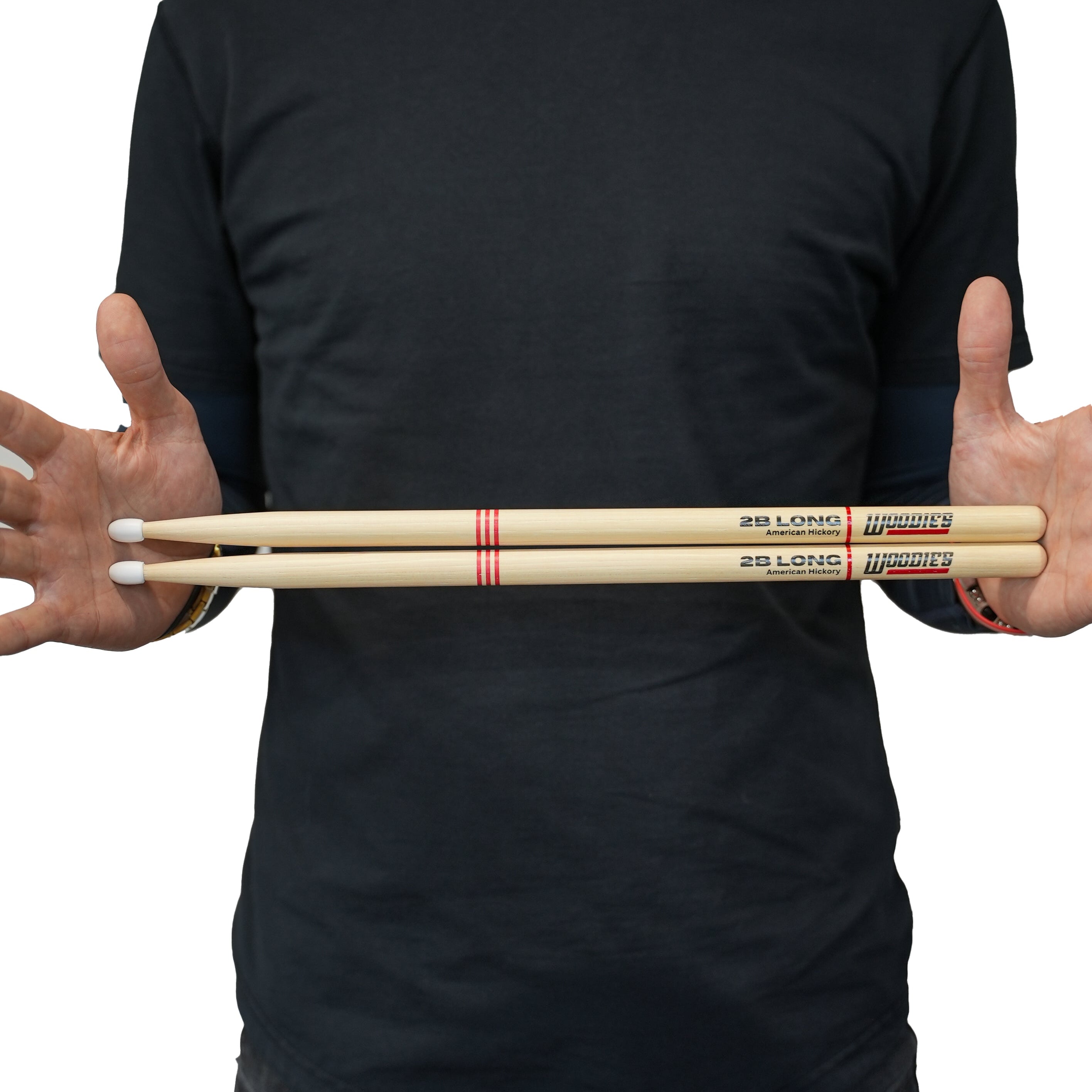 American Hickory 2B Long Drumsticks