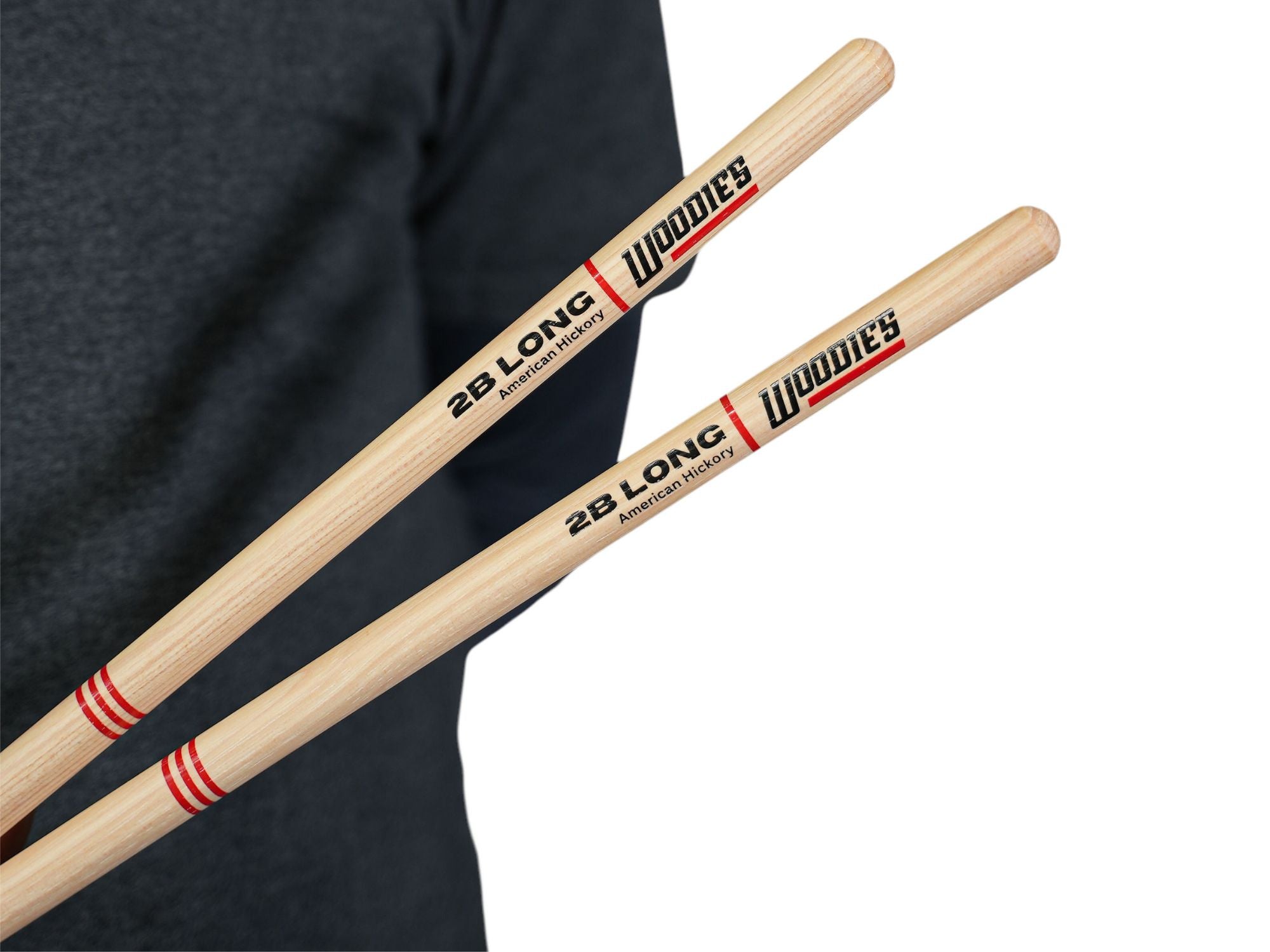 American Hickory 2B Long Drumsticks