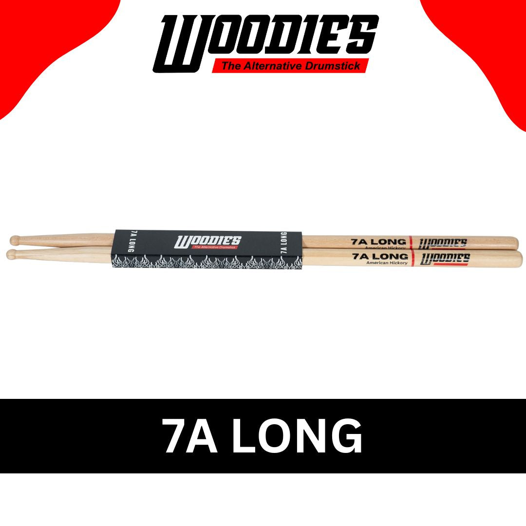 American Hickory 7A Long Drumsticks