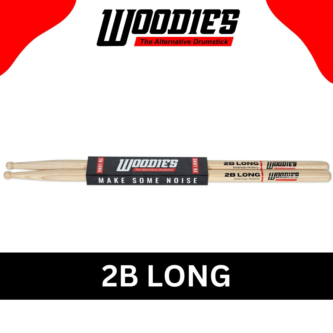 American Hickory 2B Long Drumsticks