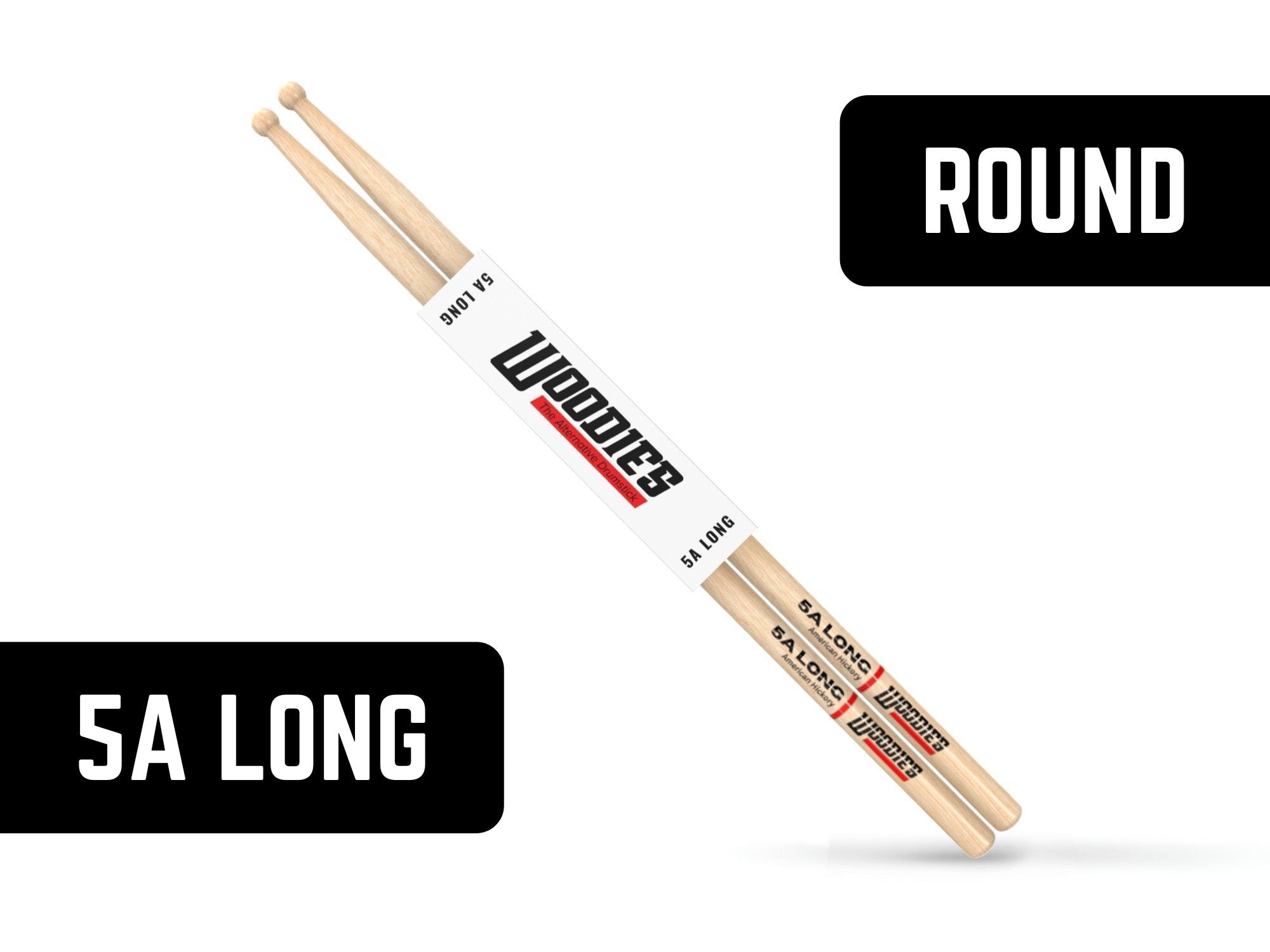 American Hickory 5A Long Drumsticks