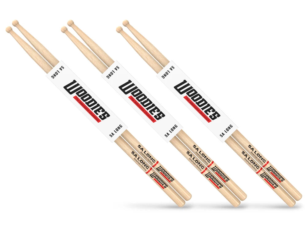 American Hickory 5A LONG ROUND TIPS