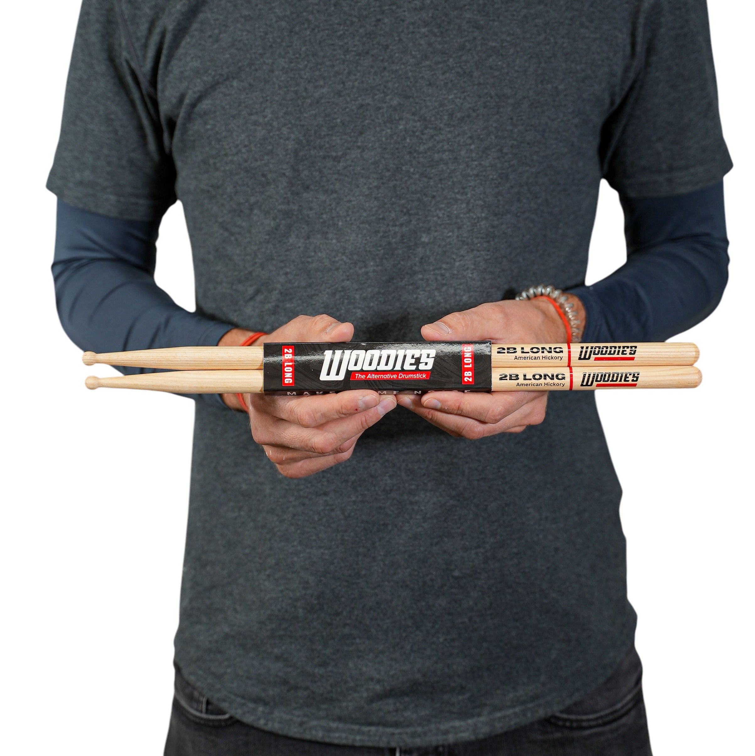 American Hickory 2B Long Drumsticks