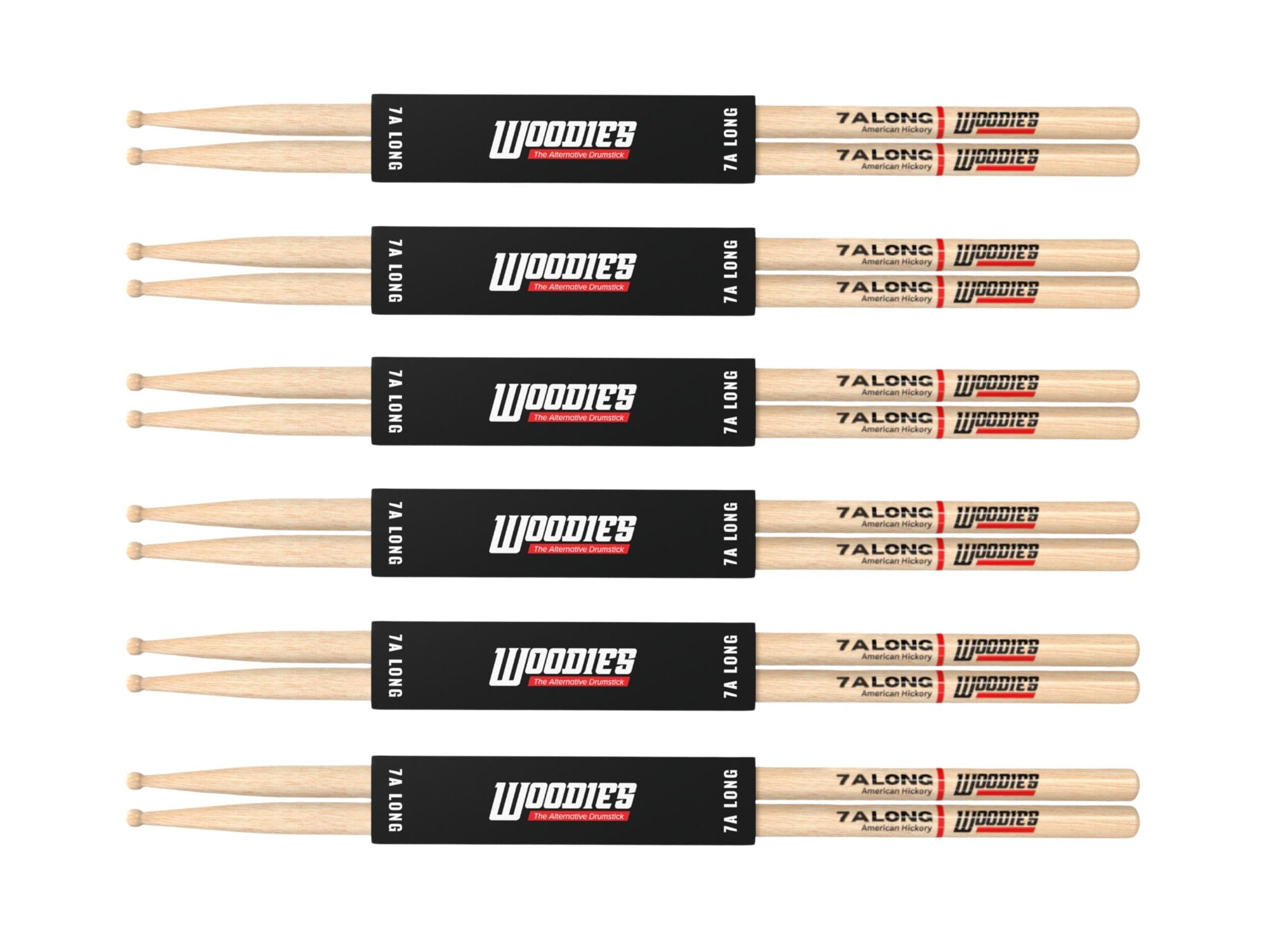 American Hickory 7A Long Drumsticks