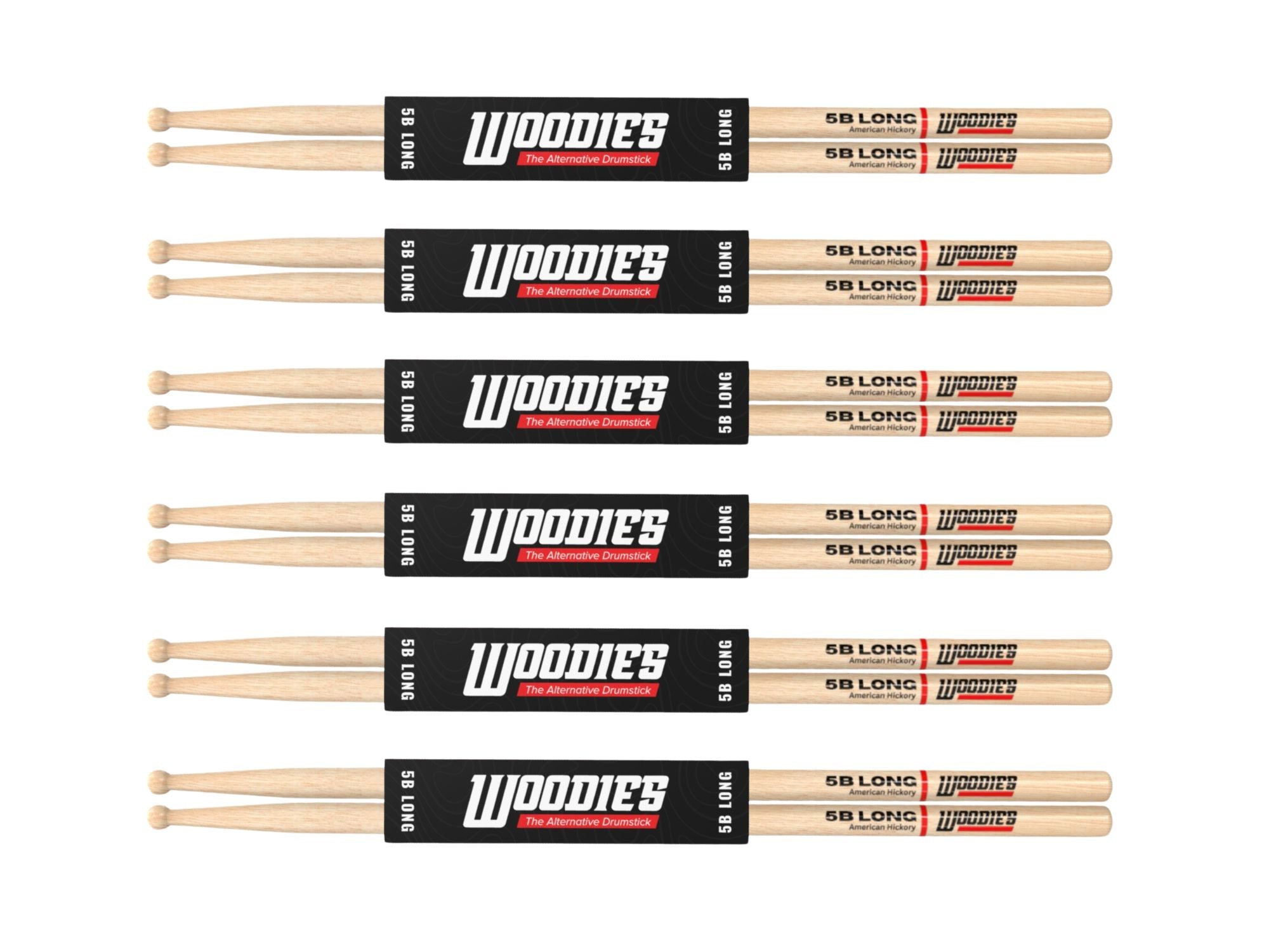 American Hickory 5B Long Drumsticks