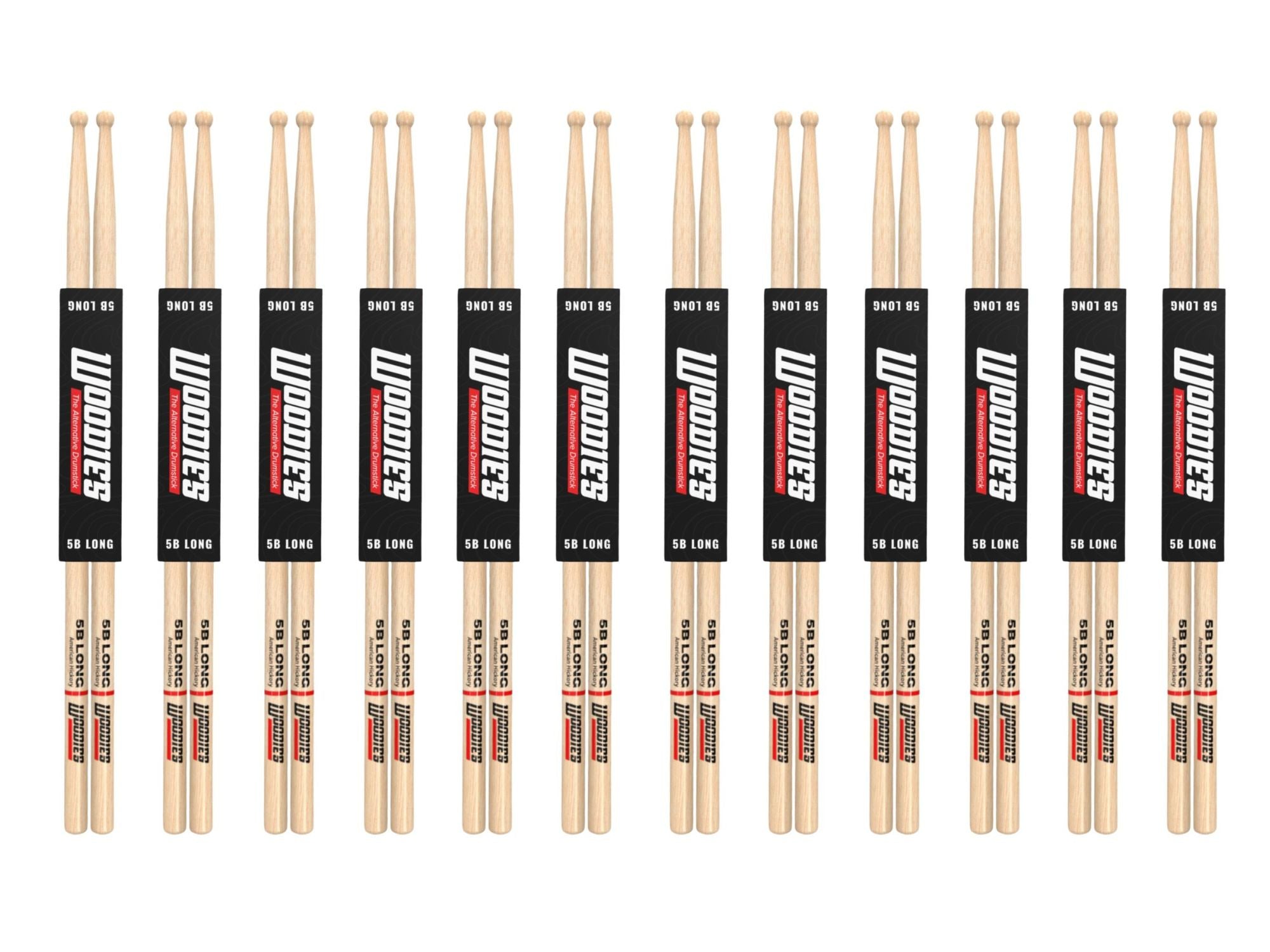 American Hickory 5B Long Drumsticks
